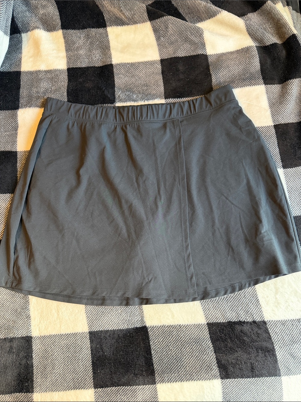 Abercrombie & Fitch Classic Black Skort Skirt with Elastic Waist size Large